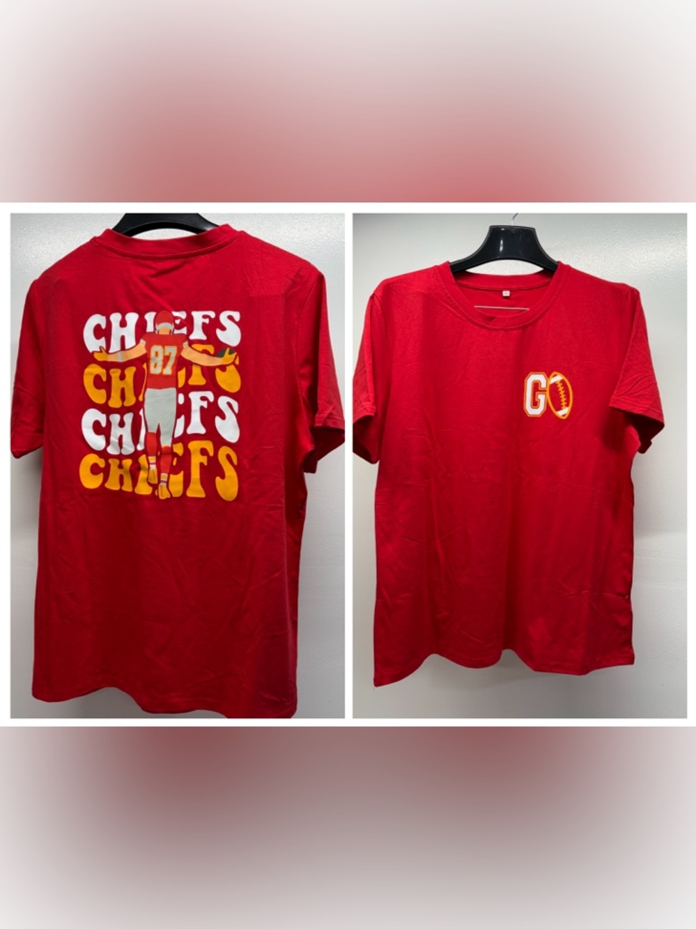Red Chiefs Graphic Short-Sleeve Tee - GO Football Design (87)women Medium new